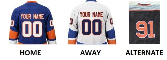 (image for) NEW YORK I Pro Hockey Number Kit - Click Image to Close